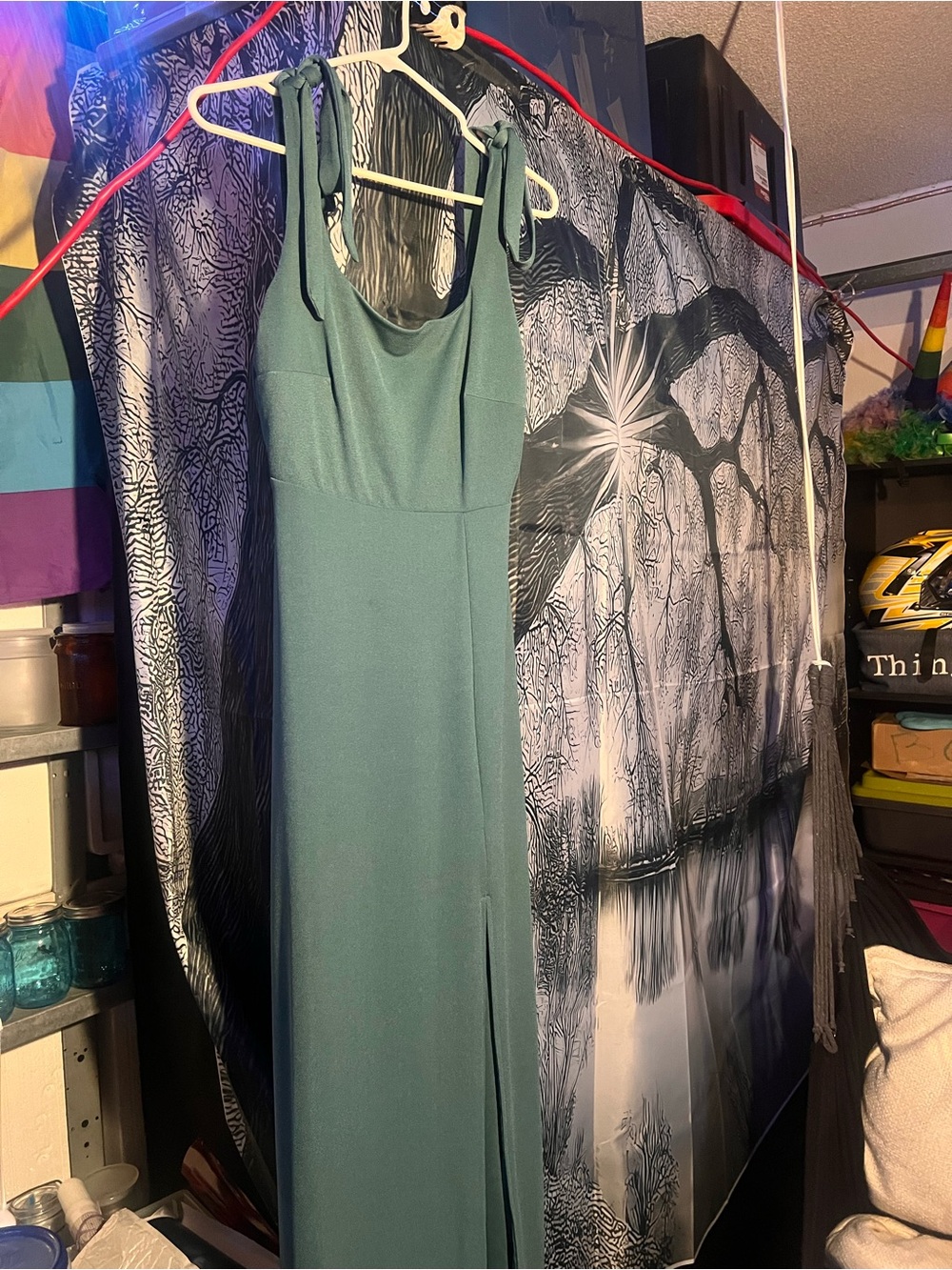 Birdy Grey Alex Crepe Maxi Dress Sea Glass Green Size Small